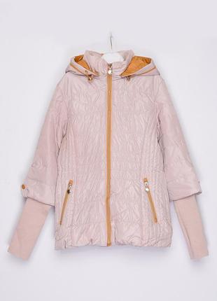 Куртка демисезон детская бежевая с капюшоном 150435l gl_55
