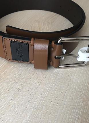 Ремень кожаный calvin klein, оригинал.
