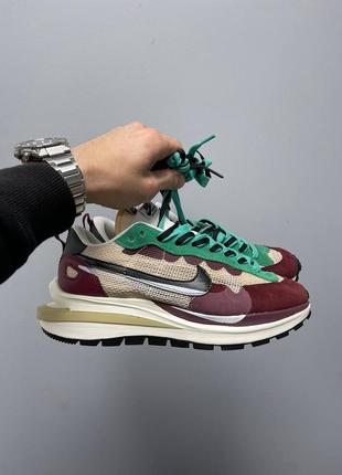 Sacai x nike vaporwaffle чоловічі круті кросівки в сітку кольорові демісезон мужские модные кроссовки найк в сетку топовая модель10 фото