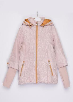 Куртка демисезон детская бежевая с капюшоном 150435l gl_55