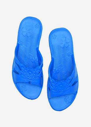 Шлепки женские пена синего цвета 154834l gl_55