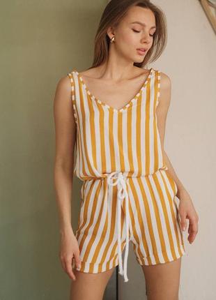 Комбенизон шнурок желтая полоска 134689l gl_55