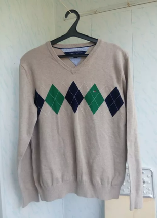 Tommy hilfiger l светр пуловер футболка як новий lacoste