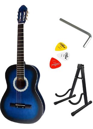 Набор гитара акустическая bandes cg-851 bl + стойка + медиаторы
