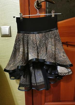 Юбка асимметричная для бальных танцев
