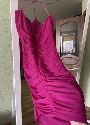 Зваблива сукня плаття міні розмір л, плаття сіточка від boohoo9 фото