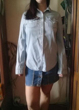 Джинсовая рубашка от broken arrow