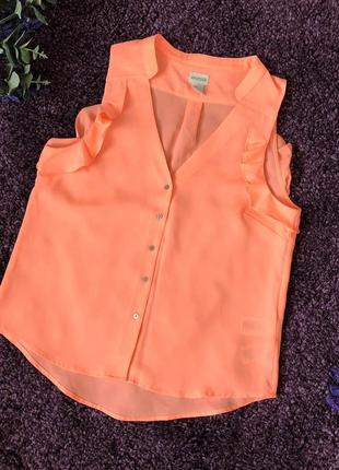 Яркая блузочка h&m на размер s-xs