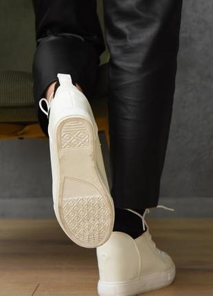 Туфли-сникерсы женские демисезонные белого цвета 154204l gl_553 фото