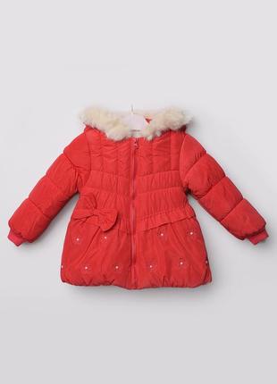 Куртка детская демисезон малиновая с цветочками 150242l gl_55