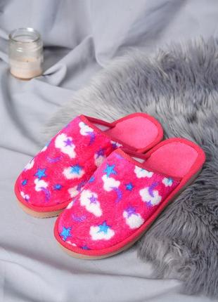 Тапочки домашние женские малинового цвета 153862l gl_55