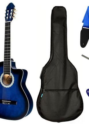 Набір гітара акустична bandes cg-851с bl + чохол + ремінь + медіатори