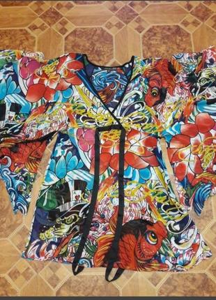 Платье кимоно от ed hardy
