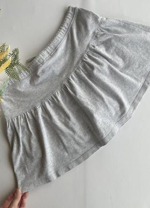 📂серая спортивная юбка-шорты/короткая юбка с шортами на лето/серая спортивная мини юбка 📂5 фото