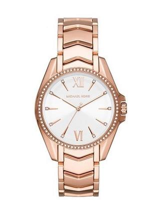 Michael kors whitney stainless steel watch with glitz accents