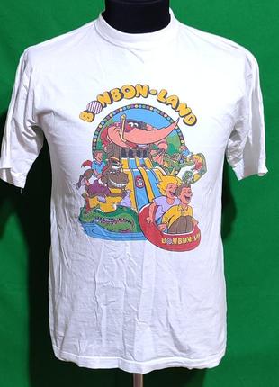 Мужская футболка из парка развлечений в дании bonbon-land, размер примерно l (указан s)