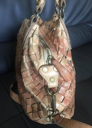 М'яка велика сумка з натуральної шкіри vera pelle genuine leather4 фото