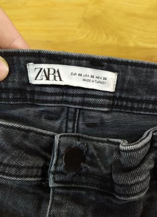 Черные джинсы zara w34-36 идеал5 фото