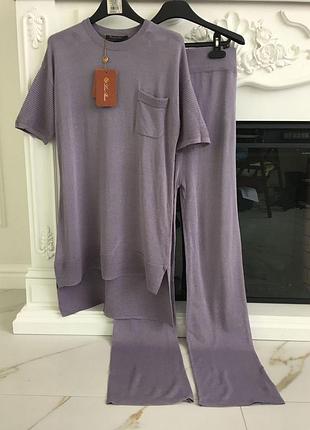 Летний костюм в стиле loro piana воображаемости м