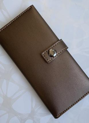 Красивий бронзовий тонкий жіночий гаманець бронзового кольору з монетницею2 фото