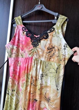 Красивый новый сарафан платье сукня цветы. nouvell