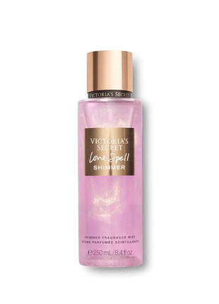 Спрей для тела victorias secret love spell shimmer 250 мл2 фото