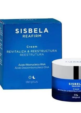 Антивіковий крем для обличчя sisbela reafirm від іспанського бренда deliplus, 50 мл1 фото