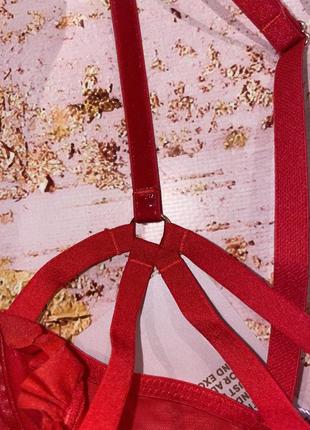Красный кожаный лиф бра бюст бюстгальтер с открытым доступом к соскам от savage fenty by rihanna в подарок на особый случай very sexy9 фото