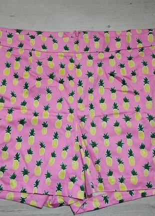 Яркие шорты принт ананас mark uk22, наш 54/56