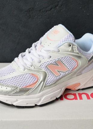 Светлые высокие женские кроссовки кожа new balance4 фото