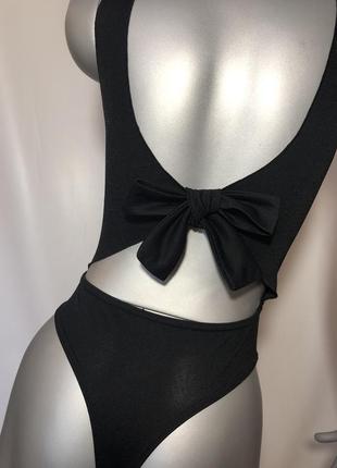 Боди с открытой спиной, низ стринги