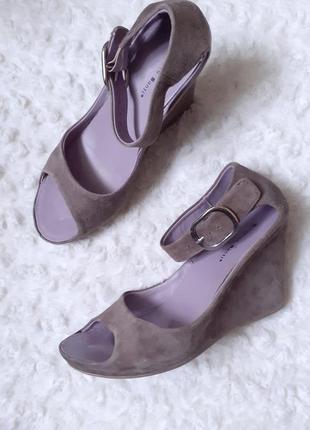 ❗❗❗ натуральные босоножки на танкетке roberto santi р. 39