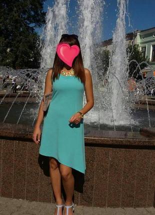 Очень красивое асимметричное летнее платье!