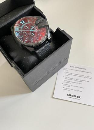 51мм diesel dz4323 часы мужской кожаный хронограф дизель7 фото