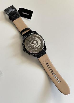 51мм diesel dz4323 часы мужской кожаный хронограф дизель5 фото