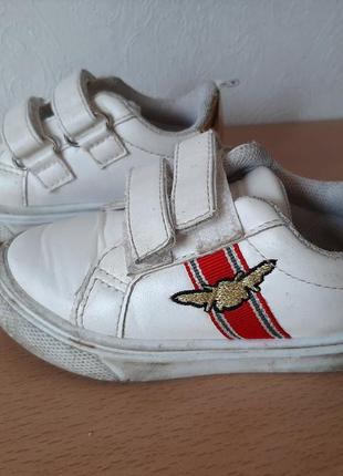 Кеды кроссовки белые девоч ботинки 5/22