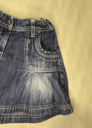 Стильная джинсовая юбочка palomino c&amp;a, для девочки, рост 128 см., акция3 фото