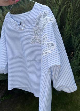 Стильна легка блуза вільного крою🫶🏼2 фото