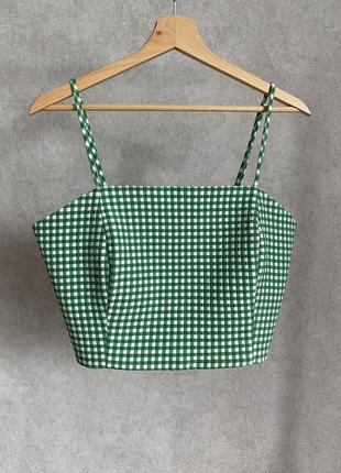 Zara топ в клетку