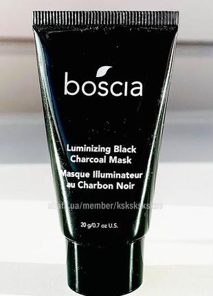 Boscia luminizing black charcoal mask очищуюча маска для обличчя