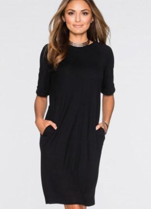 Котонове плаття трапеція з карманами батал💣💣💣