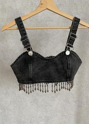 River island топ джинсовий