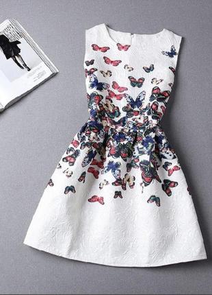 Платье с бабочками4 фото