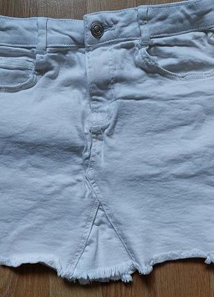 Спідниця біла літня  zara розмір 140