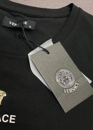 💜есть наложка 💜женская летняя футболка "versace"❤️lux качество3 фото