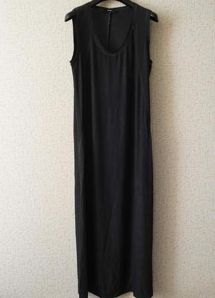 Длинное платье diesel черного цвета.1 фото