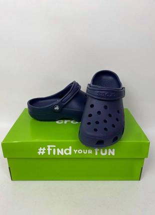 Мужские кроксы сабо crocs classic clog navy