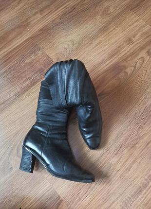 Сапоги кожаные. женские, сапоги обуви обувь