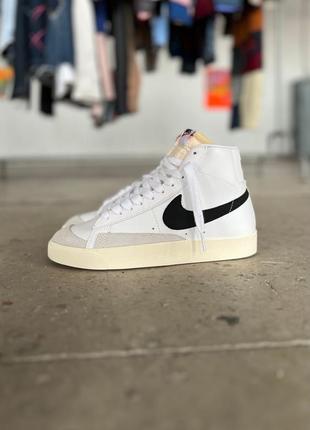 Женские кроссовки nike blazer mid white beige 36-37-38-39-40-41