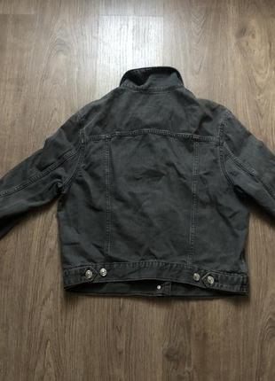 Джинсовый пиджак,черного-серого цвета.5 фото